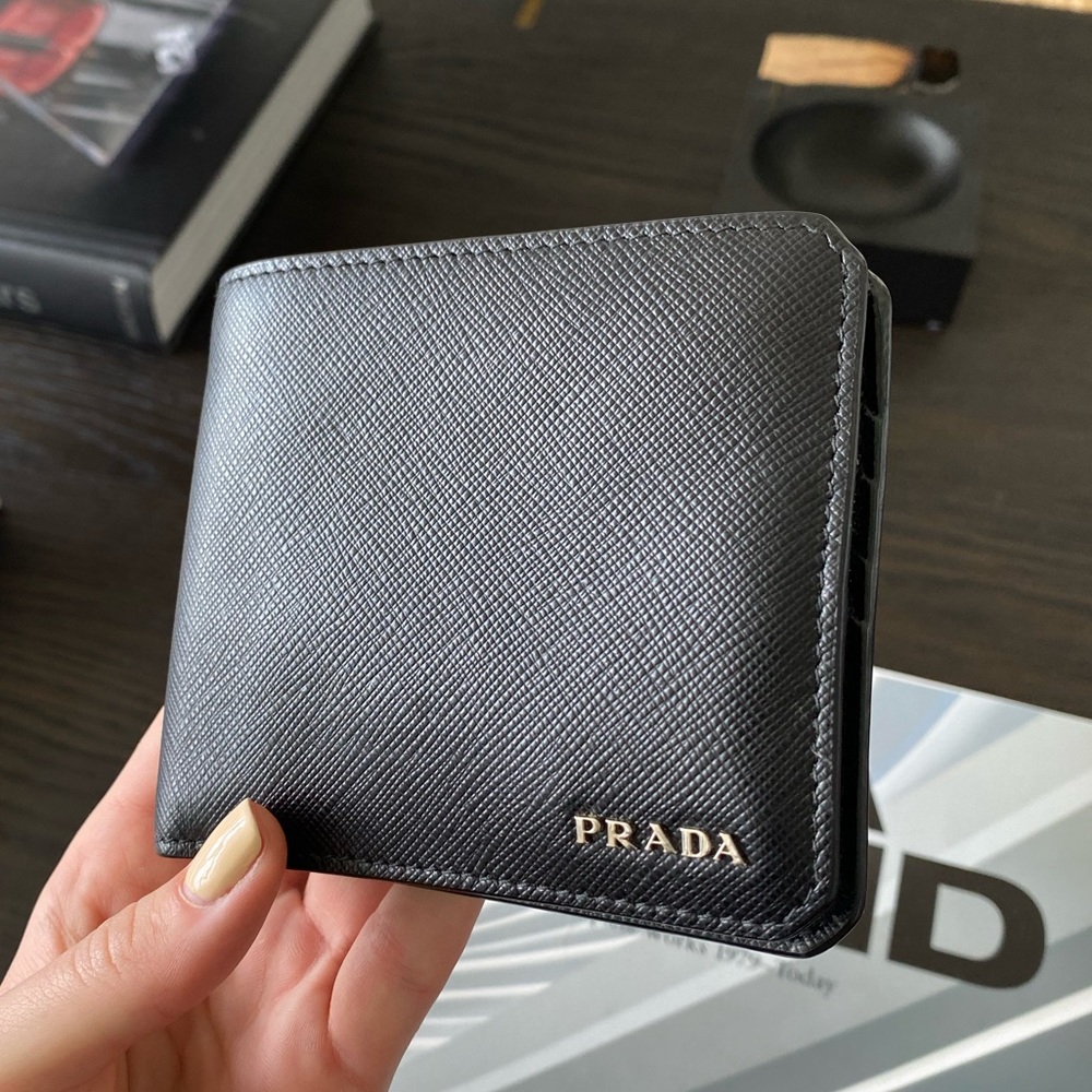 PRADA Saffiano Leather Bifold Wallet